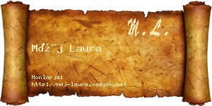 Máj Laura névjegykártya
