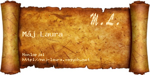 Máj Laura névjegykártya