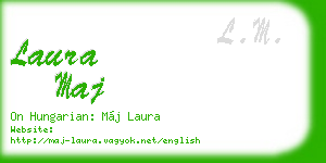 laura maj business card
